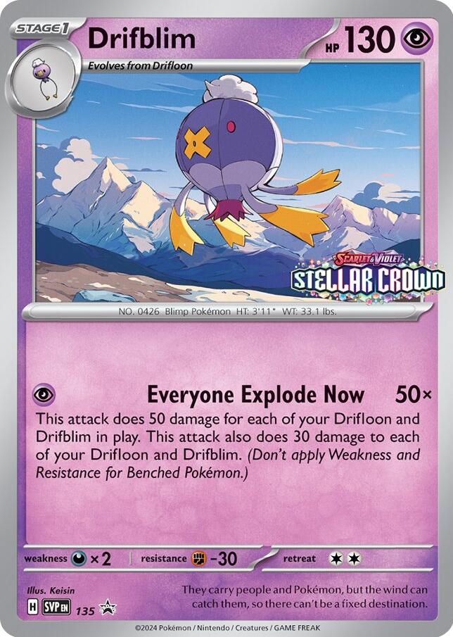 Drifblim (SVP135) [Scarlet & Violet: Black Star Promos] | Gam3 Escape