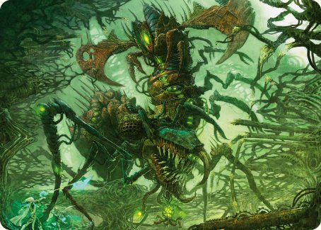 Skyscythe Engulfer Art Card [Phyrexia: All Will Be One Art Series] | Gam3 Escape