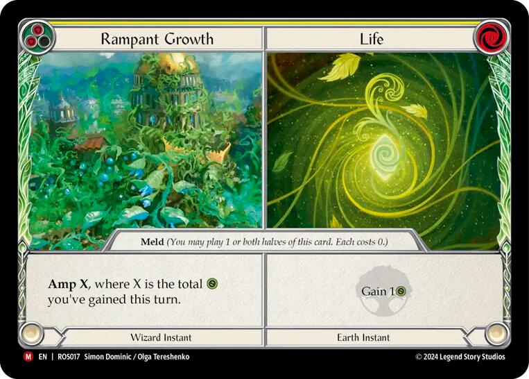 Rampant Growth // Life [ROS017] (Rosetta)  Rainbow Foil | Gam3 Escape