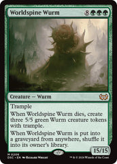 Worldspine Wurm [Duskmourn: House of Horror Commander] | Gam3 Escape