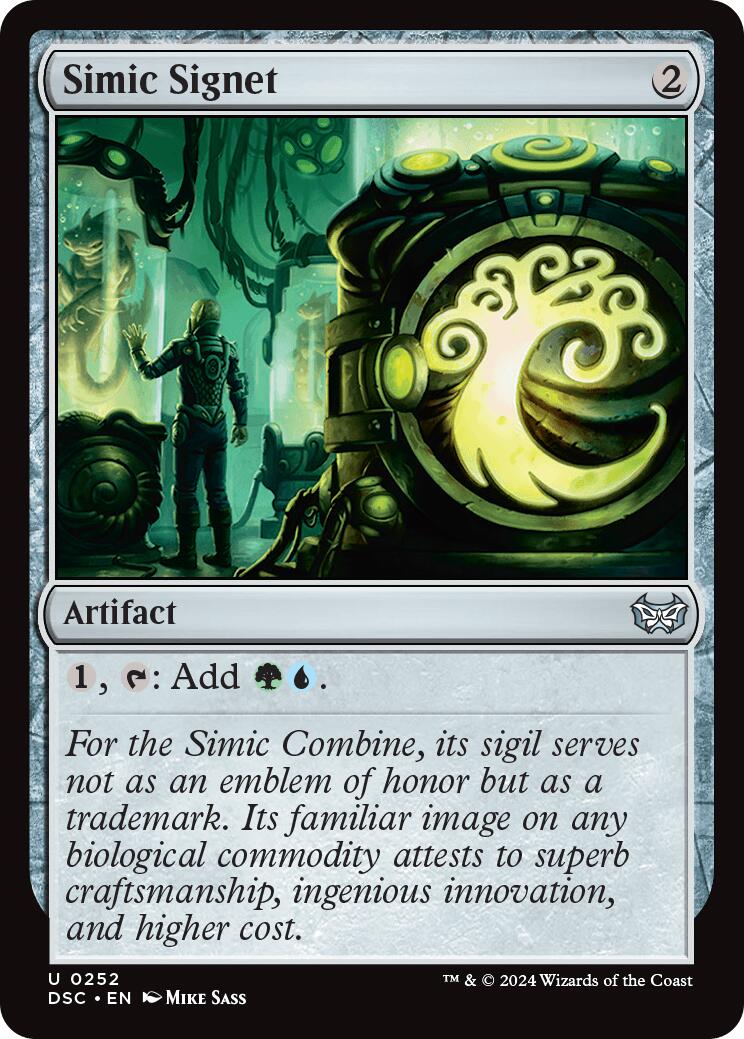 Simic Signet [Duskmourn: House of Horror Commander] | Gam3 Escape