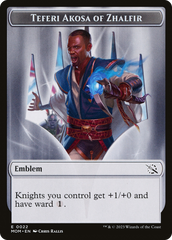 Treasure (21) // Teferi Akosa of Zhalfir Emblem Double-Sided Token [March of the Machine Tokens] | Gam3 Escape