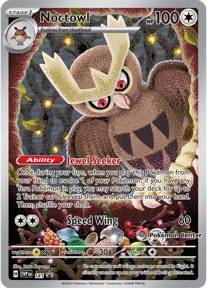 Noctowl (141) (Pokemon Center Exclusive) [Scarlet & Violet: Black Star Promos] | Gam3 Escape