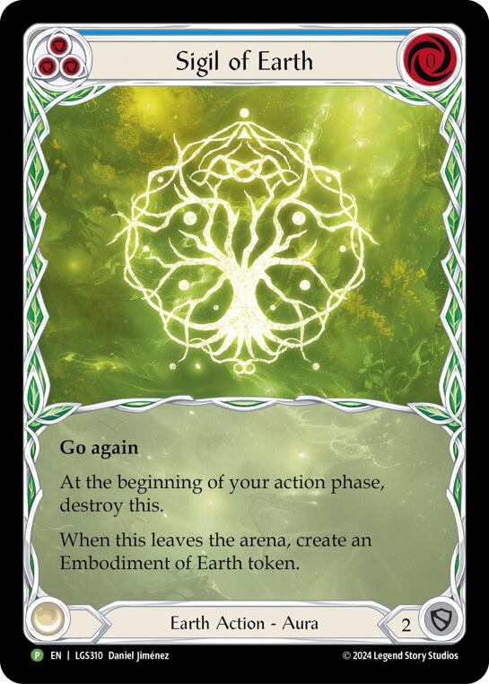 Sigil of Earth (Extended Art) [LGS310] (Promo)  Rainbow Foil | Gam3 Escape