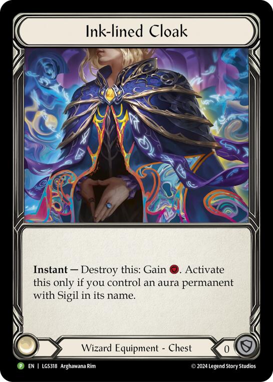 Ink-lined Cloak [LGS318] (Promo)  Rainbow Foil | Gam3 Escape