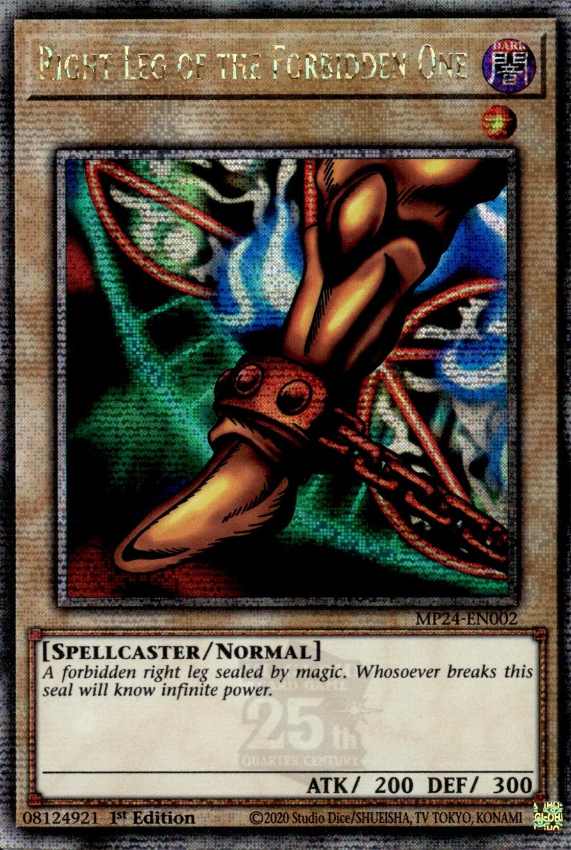 Right Leg of the Forbidden One [MP24-EN002] Quarter Century Secret Rare | Gam3 Escape