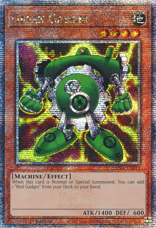 Green Gadget [MP24-EN014] Quarter Century Secret Rare | Gam3 Escape