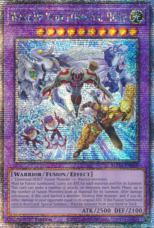 Wake Up Your Elemental HERO [MP24-EN018] Quarter Century Secret Rare | Gam3 Escape