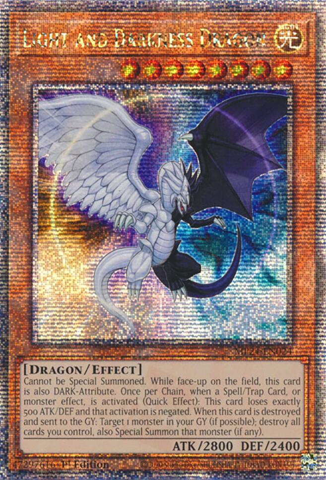 Light and Darkness Dragon [MP24-EN024] Quarter Century Secret Rare | Gam3 Escape