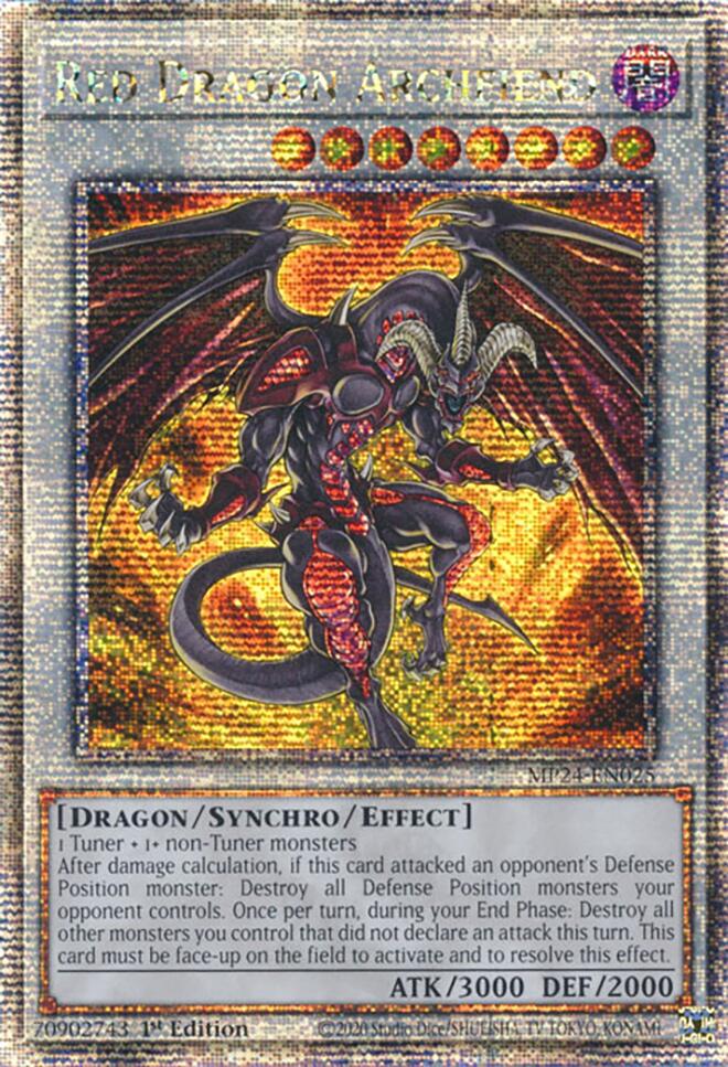 Red Dragon Archfiend [MP24-EN025] Quarter Century Secret Rare | Gam3 Escape