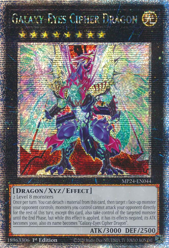 Galaxy-Eyes Cipher Dragon [MP24-EN044] Quarter Century Secret Rare | Gam3 Escape