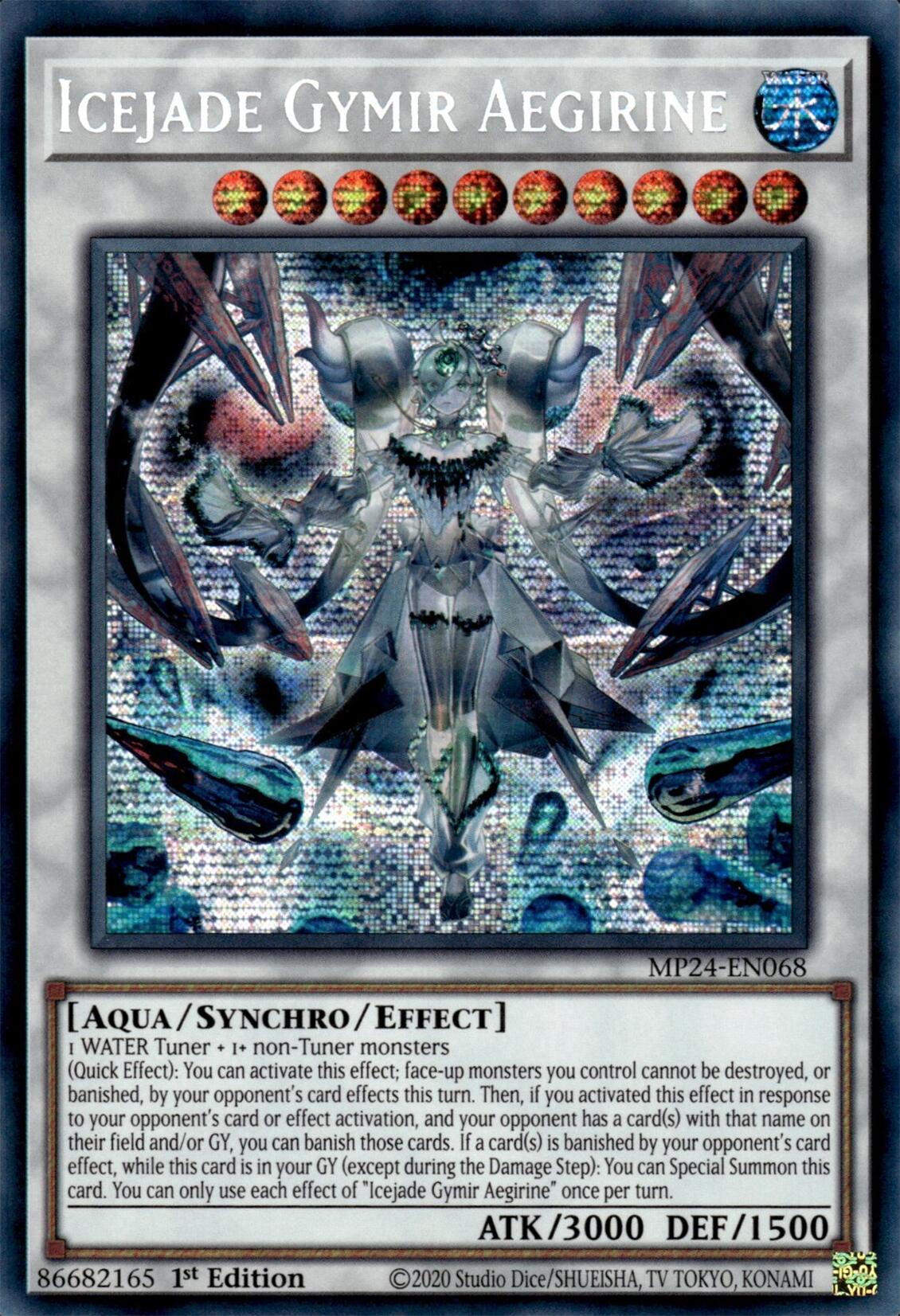 Icejade Gymir Aegirine [MP24-EN068] Prismatic Secret Rare | Gam3 Escape