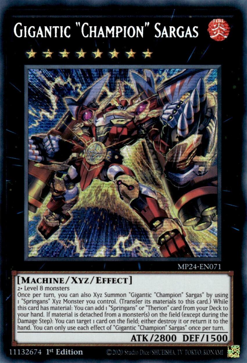 Gigantic "Champion" Sargas [MP24-EN071] Prismatic Secret Rare | Gam3 Escape