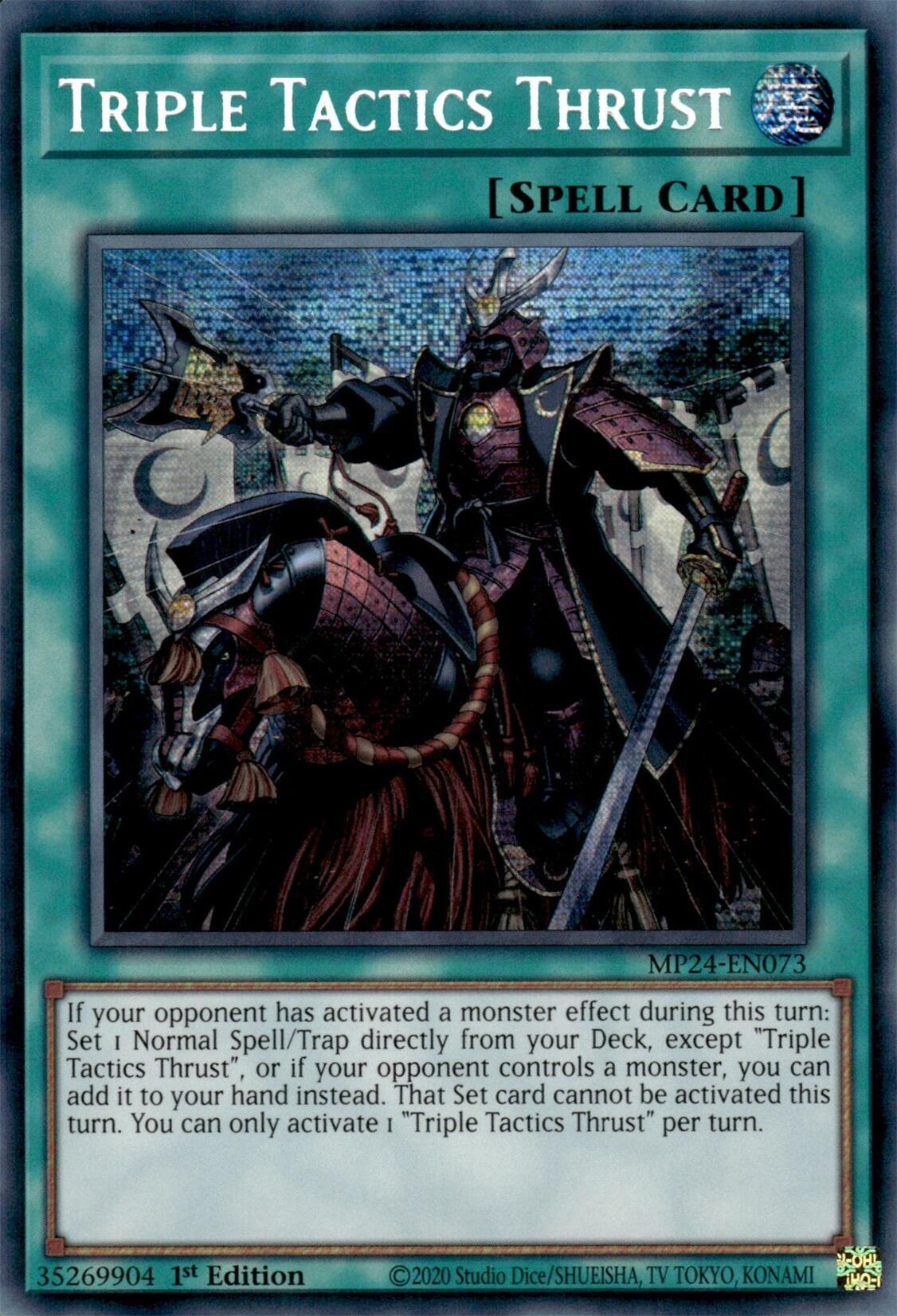 Triple Tactics Thrust [MP24-EN073] Prismatic Secret Rare | Gam3 Escape