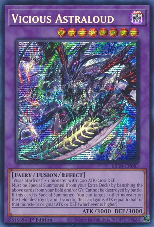 Vicious Astraloud [MP24-EN083] Prismatic Secret Rare | Gam3 Escape