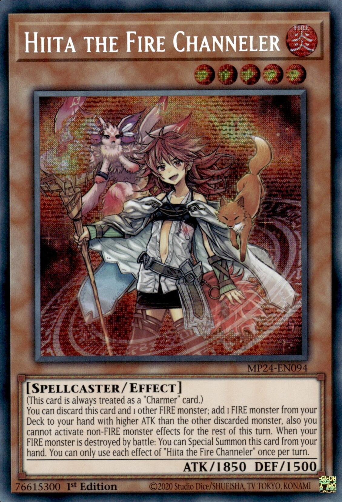 Hiita the Fire Channeler [MP24-EN094] Prismatic Secret Rare | Gam3 Escape