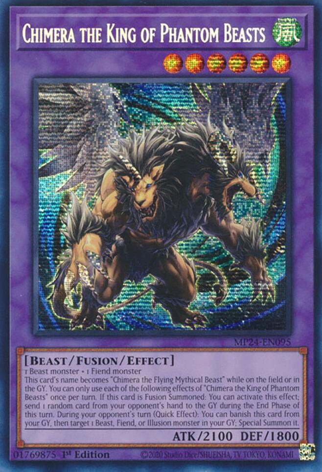 Chimera the King of Phantom Beasts [MP24-EN095] Prismatic Secret Rare | Gam3 Escape