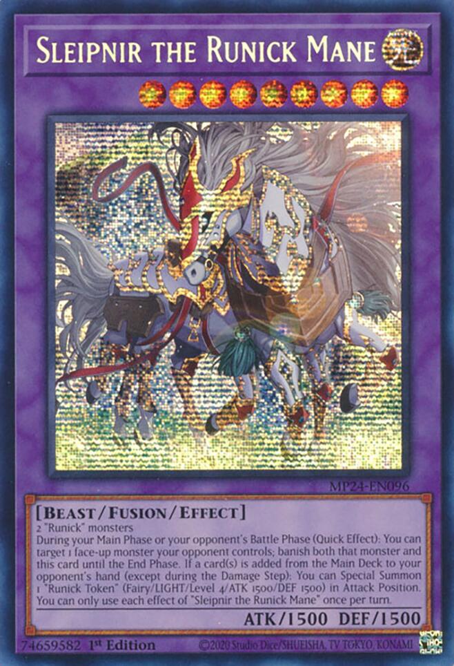 Sleipnir the Runick Mane [MP24-EN096] Prismatic Secret Rare | Gam3 Escape