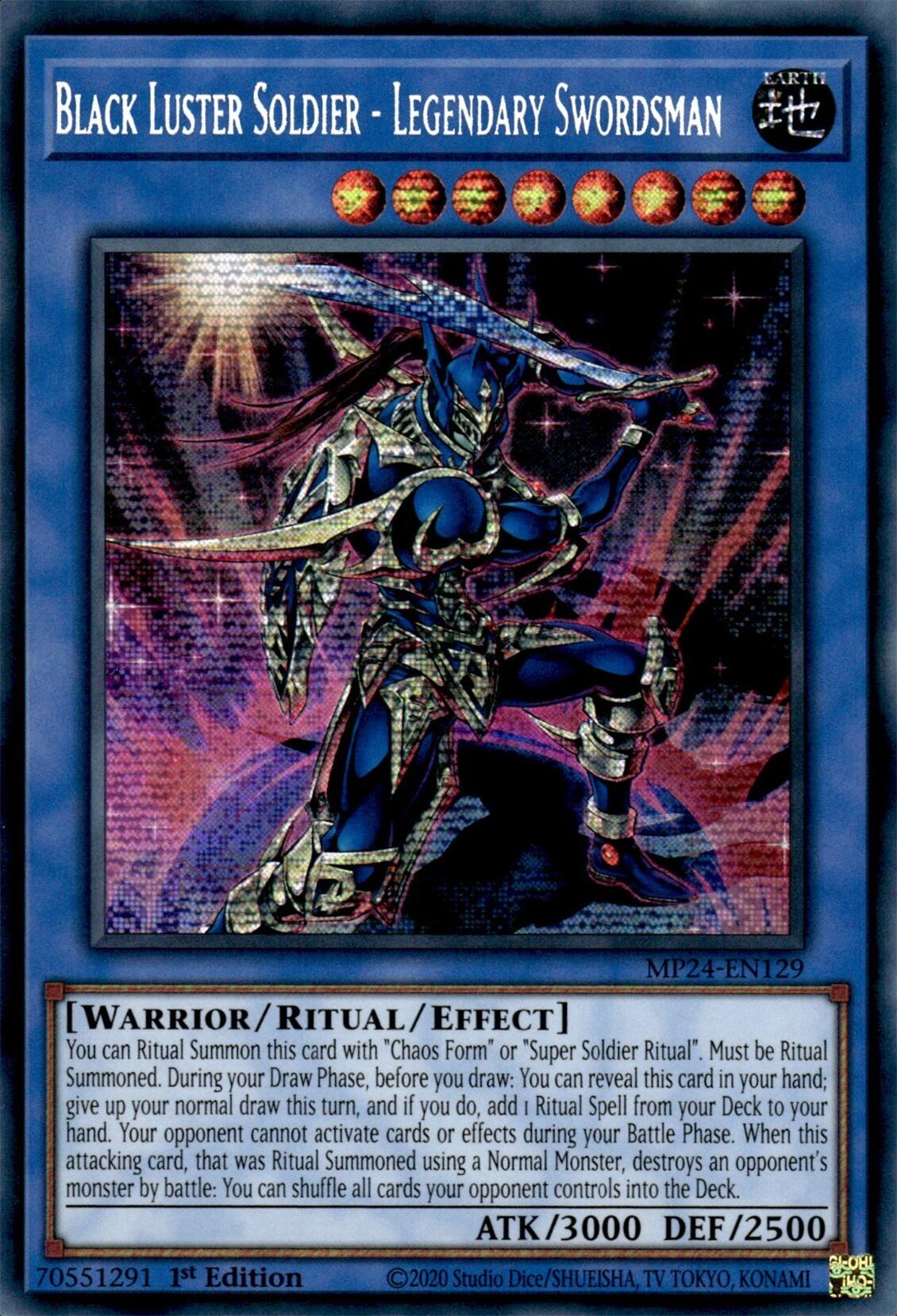 Black Luster Soldier - Legendary Swordsman [MP24-EN129] Prismatic Secret Rare | Gam3 Escape