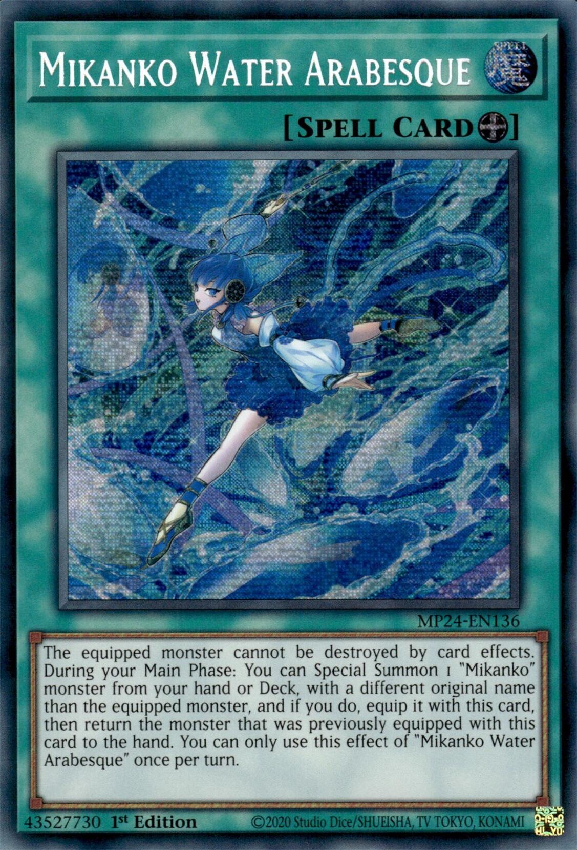 Mikanko Water Arabesque [MP24-EN136] Prismatic Secret Rare | Gam3 Escape