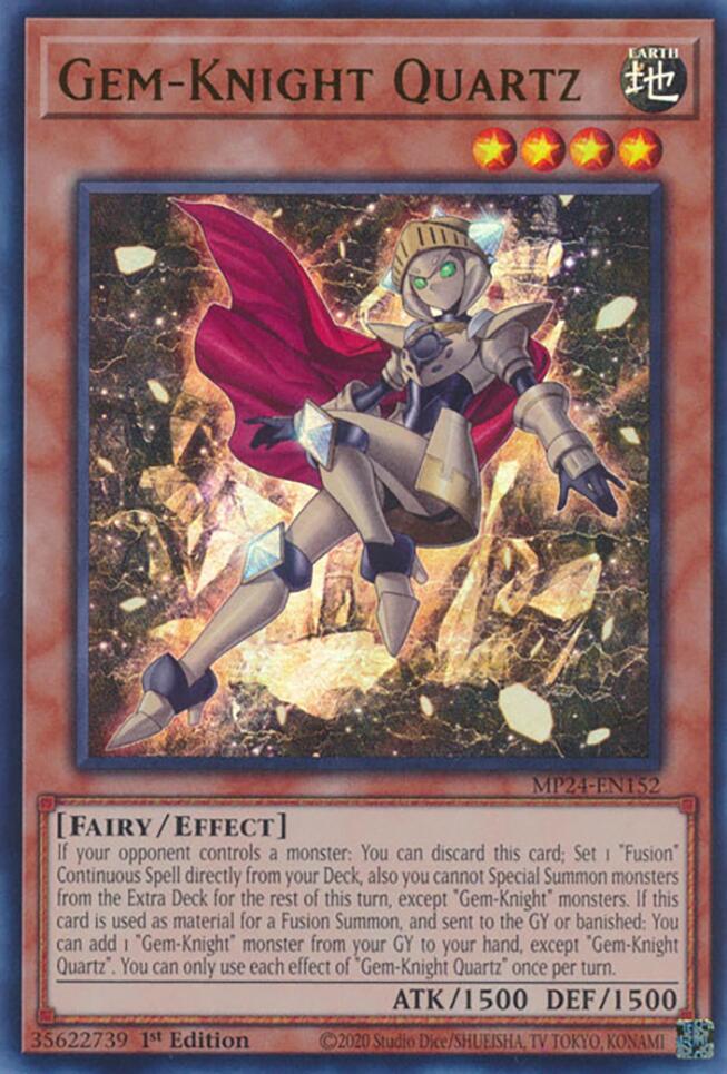 Gem-Knight Quartz [MP24-EN152] Ultra Rare | Gam3 Escape