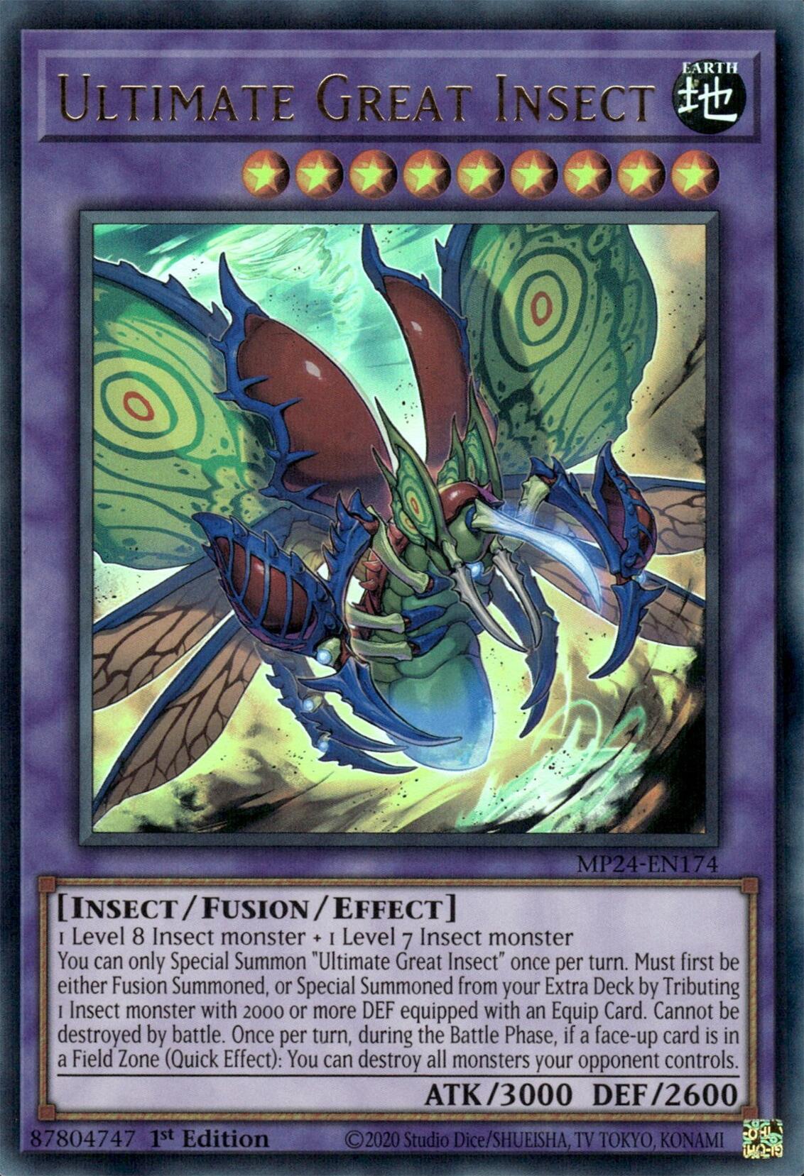 Ultimate Great Insect [MP24-EN174] Ultra Rare | Gam3 Escape