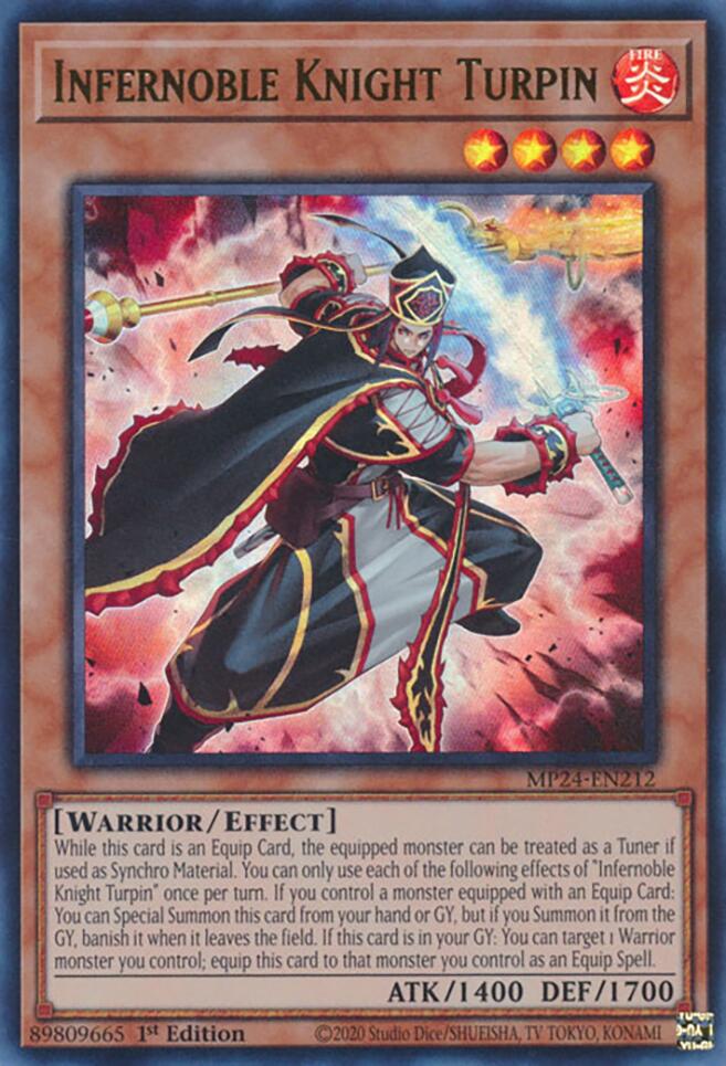 Infernoble Knight Turpin [MP24-EN212] Ultra Rare | Gam3 Escape