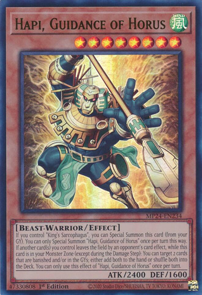 Hapi, Guidance of Horus [MP24-EN234] Ultra Rare | Gam3 Escape