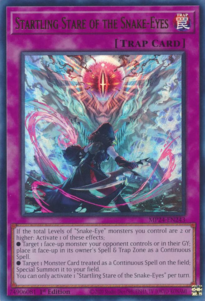 Startling Stare of the Snake-Eyes [MP24-EN243] Ultra Rare | Gam3 Escape