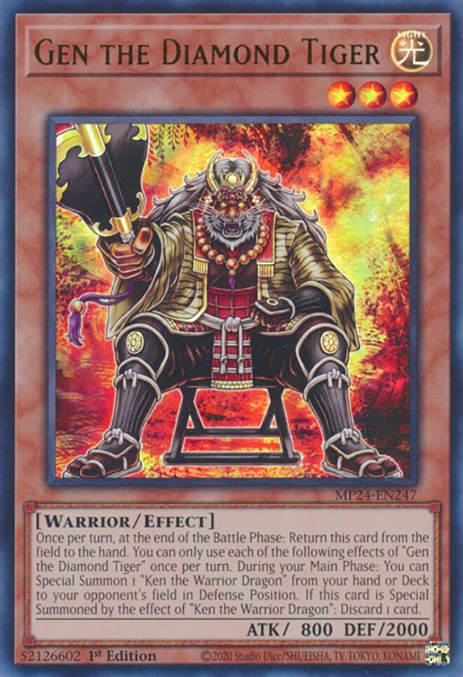 Gen the Diamond Tiger [MP24-EN247] Ultra Rare | Gam3 Escape