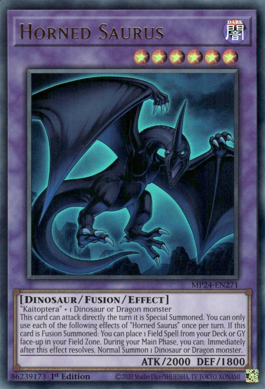 Horned Saurus [MP24-EN271] Ultra Rare | Gam3 Escape
