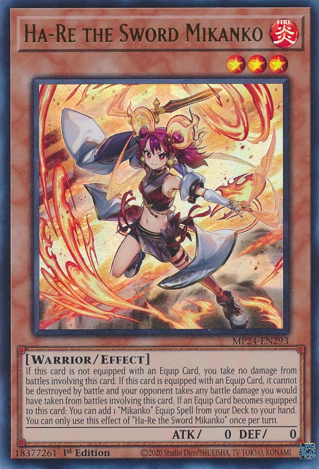 Ha-Re the Sword Mikanko [MP24-EN293] Ultra Rare | Gam3 Escape