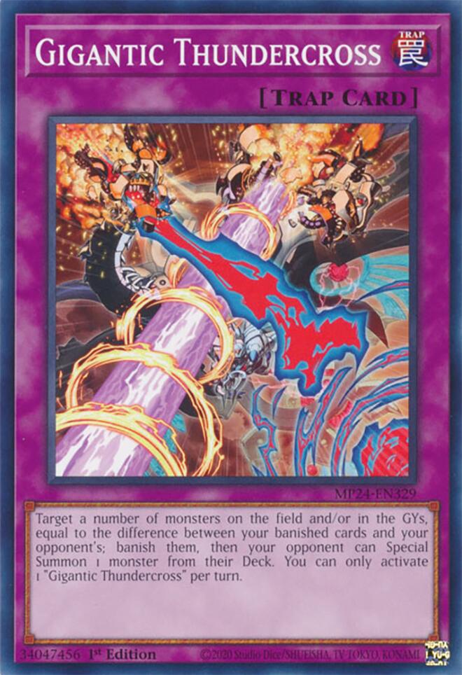 Gigantic Thundercross [MP24-EN329] Common | Gam3 Escape