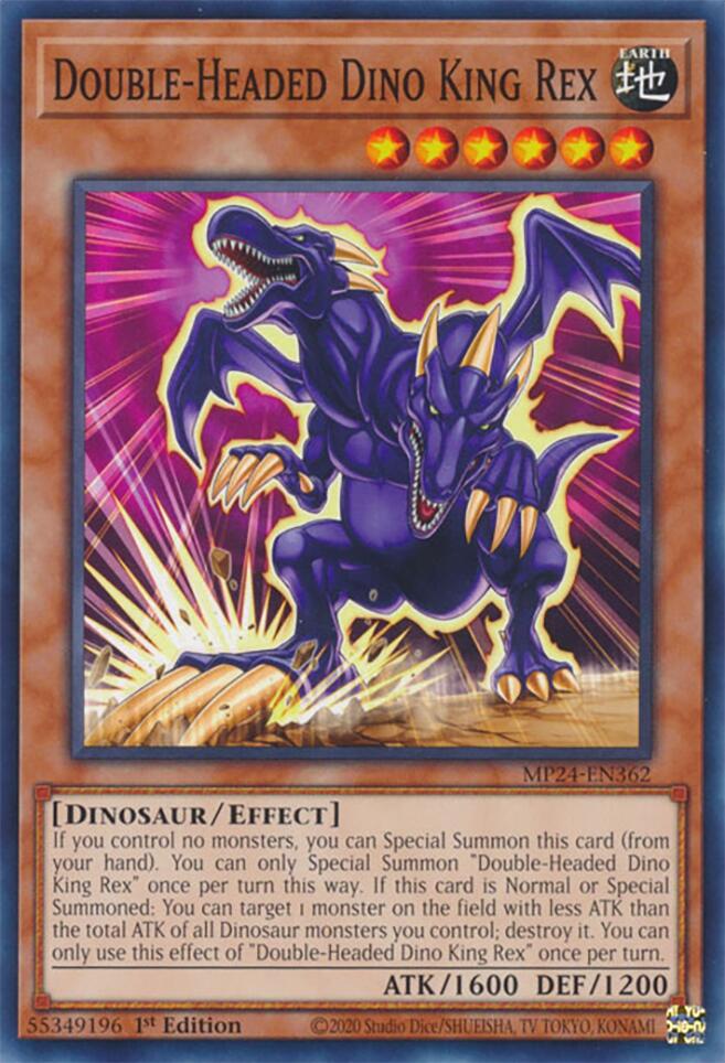 Double-Headed Dino King Rex [MP24-EN362] Common | Gam3 Escape