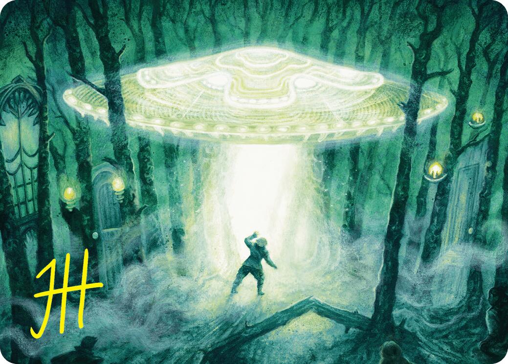 Unidentified Hovership Art Card (Gold-Stamped Signature) [Duskmourn: House of Horror Art Series] | Gam3 Escape