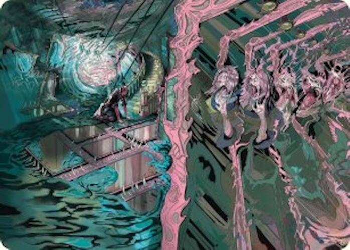 Mirror Room // Fractured Realm Art Card [Duskmourn: House of Horror Art Series] | Gam3 Escape
