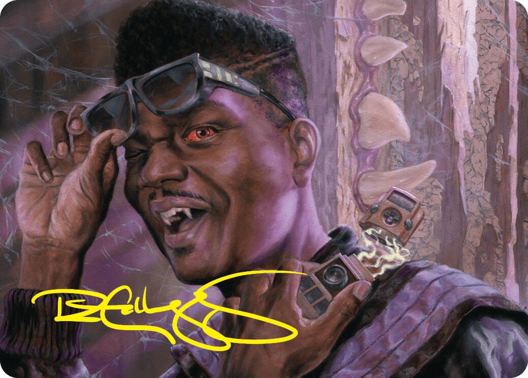 Dashing Bloodsucker Art Card (Gold-Stamped Signature) [Duskmourn: House of Horror Art Series] | Gam3 Escape