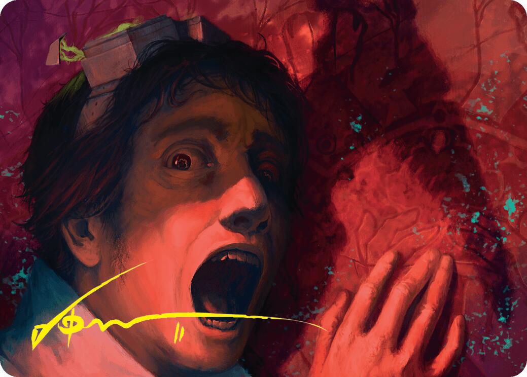 Murder Art Card (Gold-Stamped Signature) [Duskmourn: House of Horror Art Series] | Gam3 Escape
