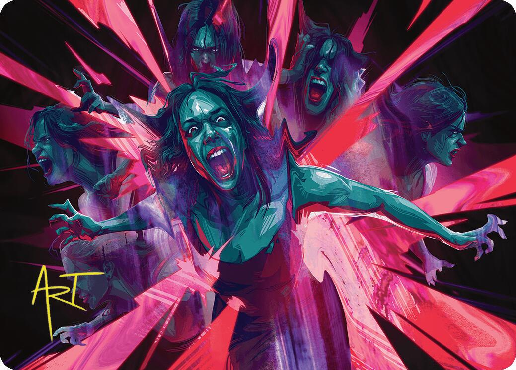 Waltz of Rage Art Card (Gold-Stamped Signature) [Duskmourn: House of Horror Art Series] | Gam3 Escape
