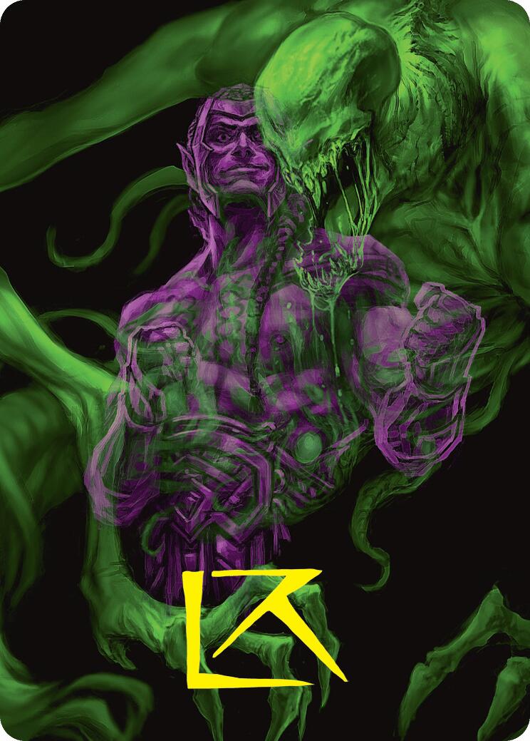 Tyvar, the Pummeler Art Card (Gold-Stamped Signature) [Duskmourn: House of Horror Art Series] | Gam3 Escape