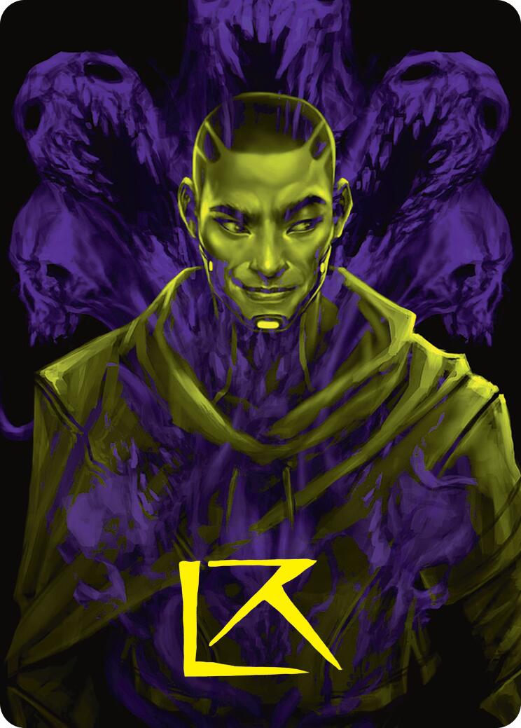 Kaito, Bane of Nightmares Art Card (Gold-Stamped Signature) [Duskmourn: House of Horror Art Series] | Gam3 Escape