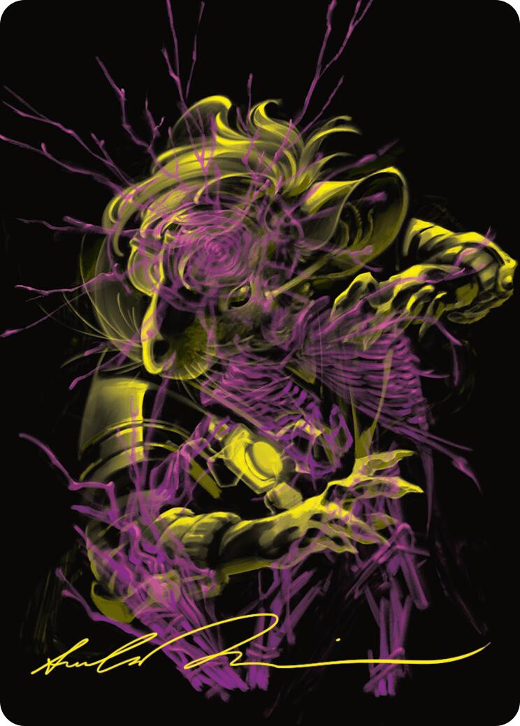 Nashi, Searcher in the Dark Art Card (43/54) (Gold-Stamped Signature) [Duskmourn: House of Horror Art Series] | Gam3 Escape