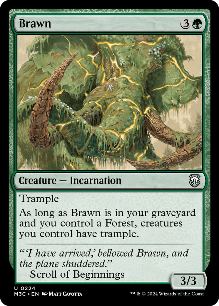 Brawn (Ripple Foil) [Modern Horizons 3 Commander] | Gam3 Escape