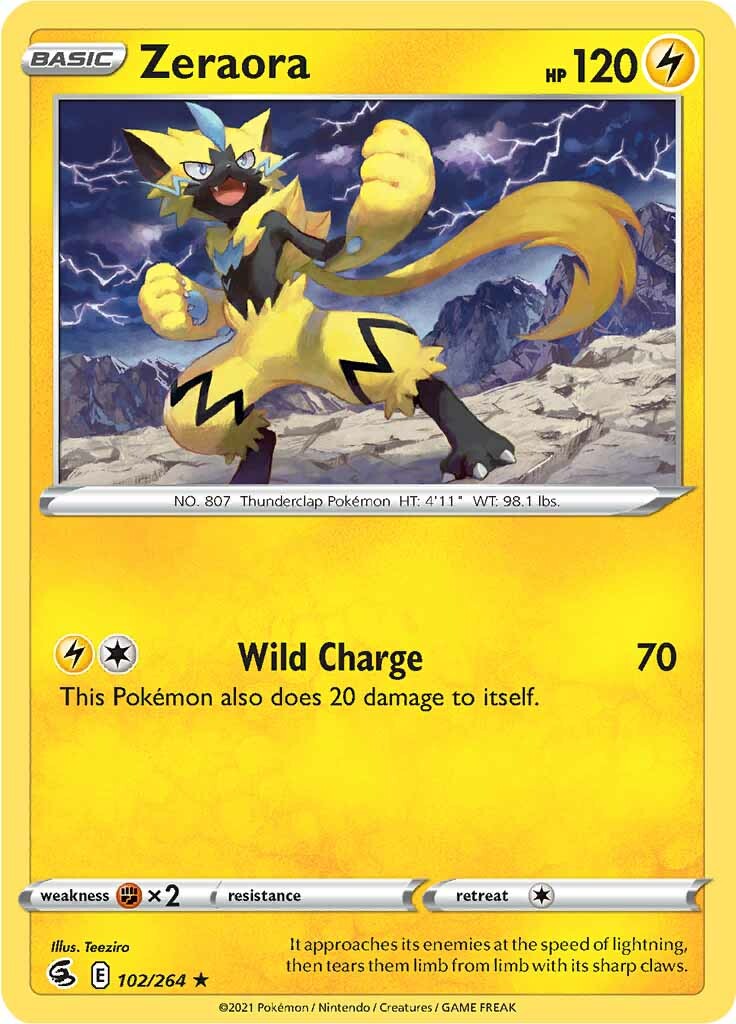 Zeraora (102/264) [Sword & Shield: Fusion Strike] | Gam3 Escape