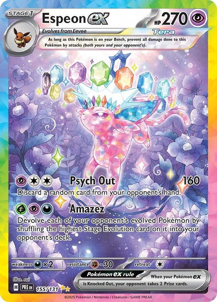 Espeon ex (155/131) [Scarlet & Violet: Prismatic Evolutions] | Gam3 Escape