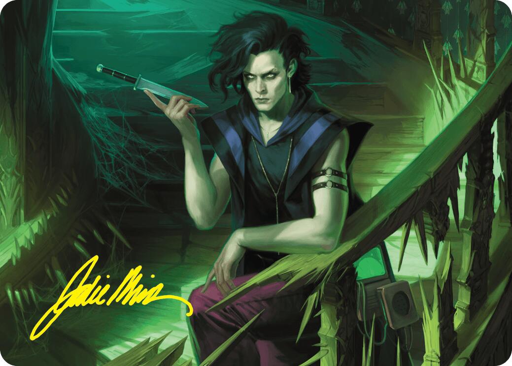Winter, Misanthropic Guide Art Card (Gold-Stamped Signature) [Duskmourn: House of Horror Art Series] | Gam3 Escape