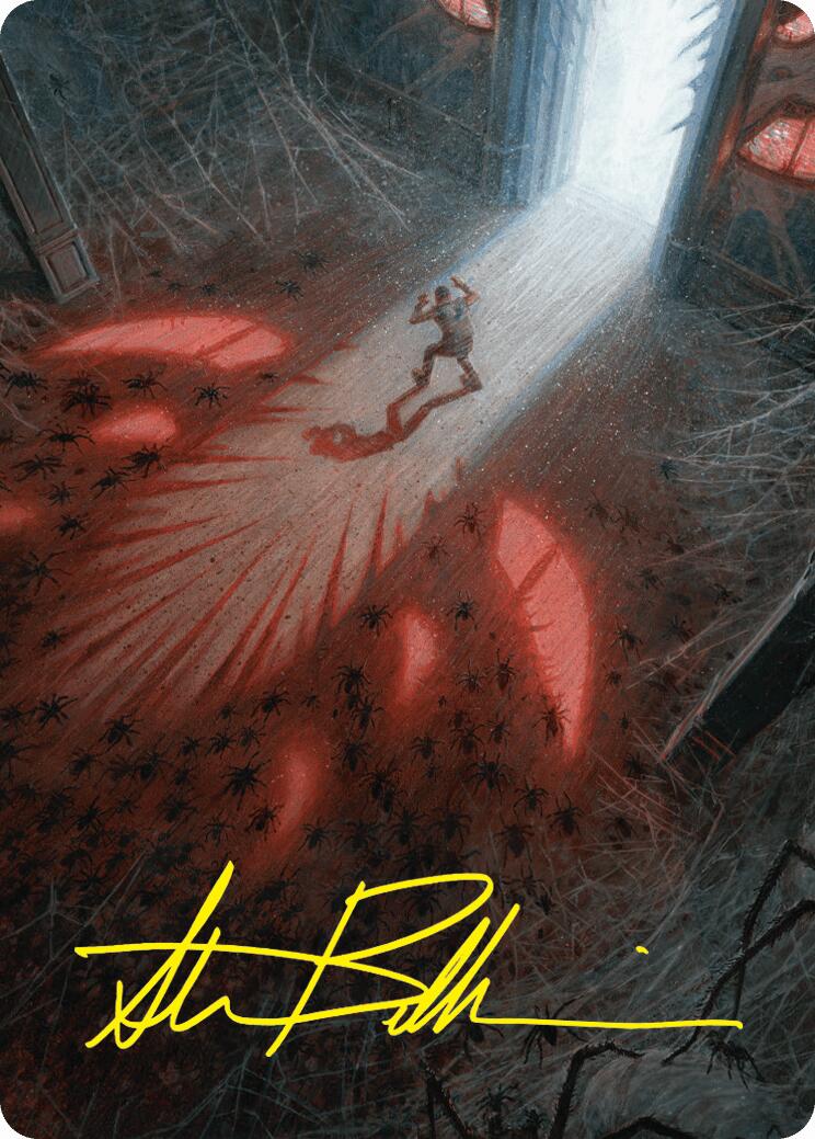 Fear My Authority Art Card (Gold-Stamped Signature) [Duskmourn: House of Horror Art Series] | Gam3 Escape
