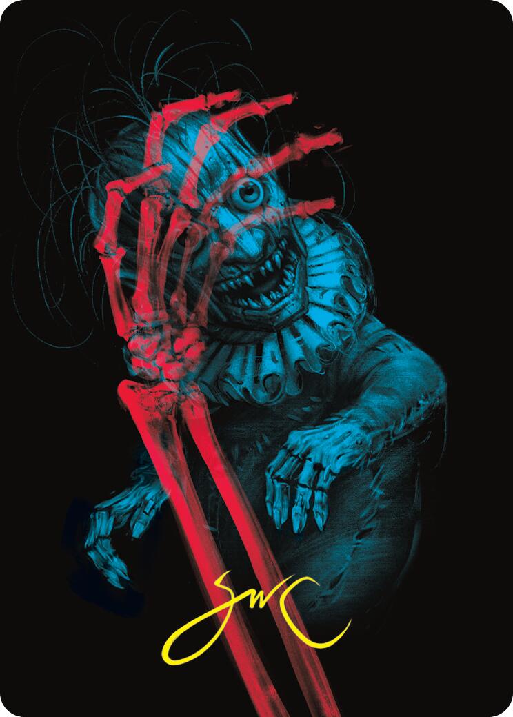 Marvin, Murderous Mimic Art Card (Gold-Stamped Signature) [Duskmourn: House of Horror Art Series] | Gam3 Escape