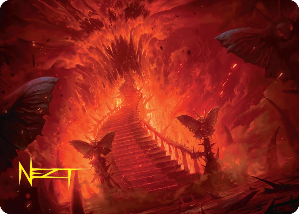 Mountain Art Card (Gold-Stamped Signature) [Duskmourn: House of Horror Art Series] | Gam3 Escape