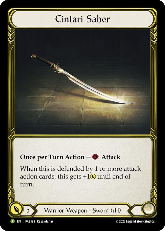 Cintari Saber [FAB185] (Promo)  Cold Foil | Gam3 Escape